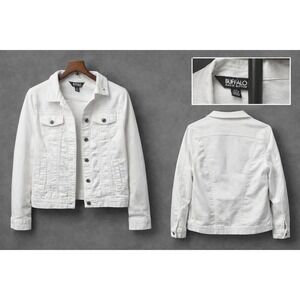 Item: Buffalo David Bitton White Denim Jacket (Soft Denim)